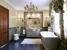 Κλωστοϋφαντουργικά προϊόντα σε ένα πολυτελές και ευρύχωρο μπάνιο