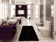 Χαλιά στο ευρύχωρο μπάνιο