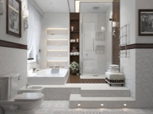 Iluminação do chão da casa de banho