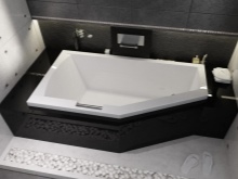 Акрилна асиметрична вана от марката