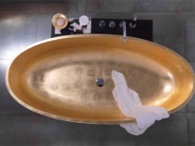 Златна акрилна вана