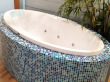 Baignoire ovale fabriquée en Russie