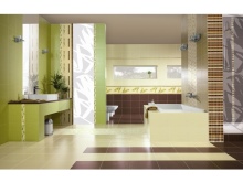 Lichtbruine kruiden badkamer