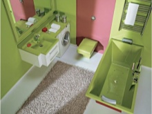 Badkamer - sla en bruin-roze