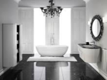 Tonuri de gri închis combinate cu alb pentru baie