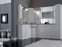 Mobilier pentru baie gri