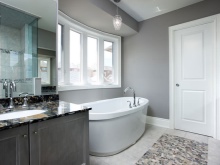 Mobilier pentru baie gri