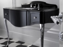 Κομψές μονάδες ματαιοδοξίας μπάνιου με έναν νεροχύτη