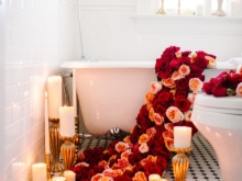 Bathtub and Roses