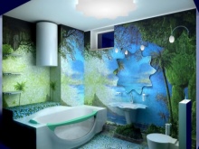 Navtične teme na stenah kopalnice