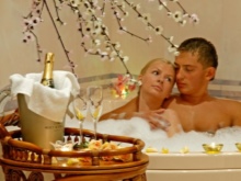 Žvakės burbulinėje vonioje