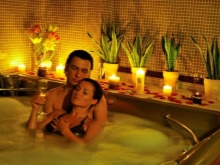 Romantiškas pasimatymas vonioje