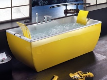Дизайнерска вана в жълто