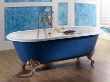 Μπλε ανεξάρτητη μπανιέρα