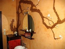 Körsbärsblommor i gips