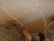 Instalación del cableado del techo