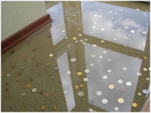 コイン付きエポキシ床