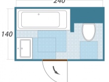 Badrumslayout - diagram