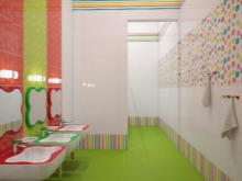 färgglada badrum design