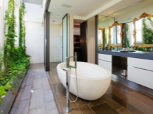 Planter til badeværelse med vindue