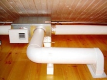 Bathroom ventilation in wooden houses