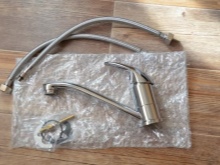 Tilslutning af en ny vandhane med et fleksibelt indløb