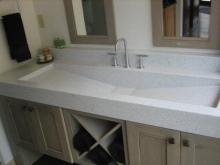 Faux stenen badkamer wastafels