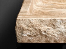 Wastafels van natuursteen Travertin