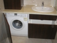 Ενσωματωμένα έπιπλα μπάνιου με πλυντήριο ρούχων