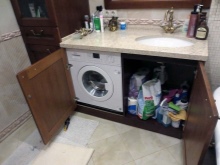 Πλεονεκτήματα του ενσωματωμένου πλυντηρίου ρούχων Έπιπλα μπάνιου