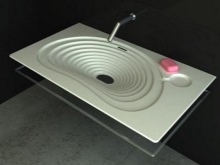 Exotiska former för tvättställ i odlad sten