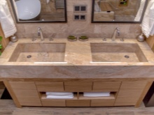 Lavabos de salle de bains en marbre et pierre naturelle