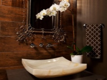 Lavabos de salle de bains en onyx