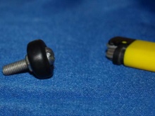 rollers for a shower cabin with his hands