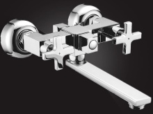 Βρύσες μπάνιου με δύο λαβές