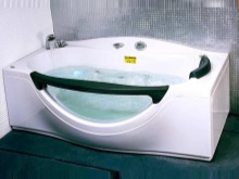 Apollo-badkar med glaspanel