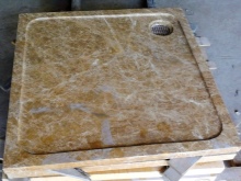 Plato de ducha de cerámica para cabinas de ducha con hidromasaje