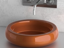 Posliininen kiinnitettävä pesuallas