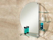 The sizes of mirrors with a shelf for the bathroom