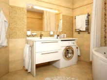 Pralni stroj v kopalnici