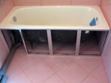 Marco para bañera de acero