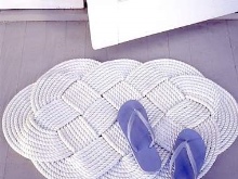 Tapis de bain en crochet