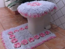 Tapis à motifs au crochet