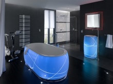 Vabalt seisev vanni koos taustavalgustusega