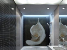 Upotettujen kylpyhuoneen valaisimien muodot ja koot