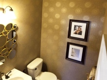 Carta da parati per il bagno Art Deco