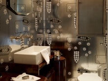 Carta da parati per il bagno Art Deco