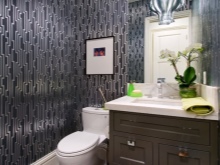 Carta da parati per il bagno Art Deco