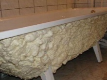 Zvočna izolacija jeklene kadi