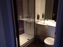 Shower enclosure for a small bathroom